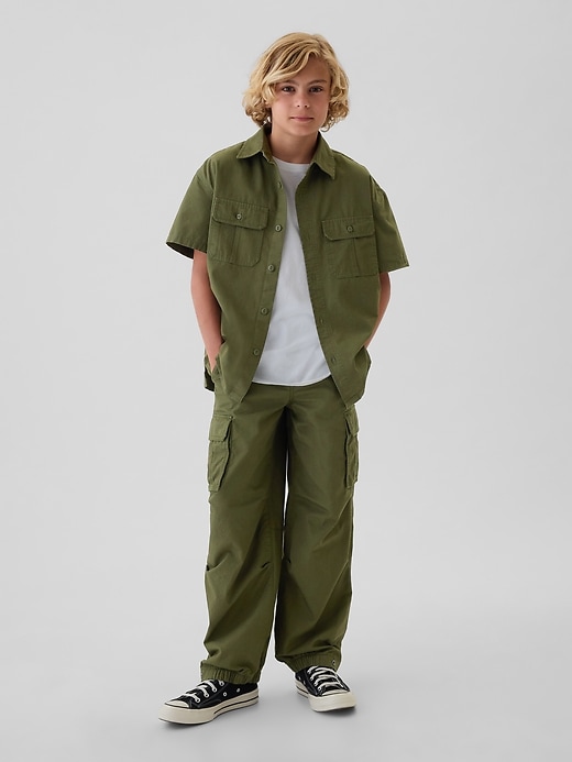 Image number 7 showing, Kids Pull-On Parachute Cargo Pants