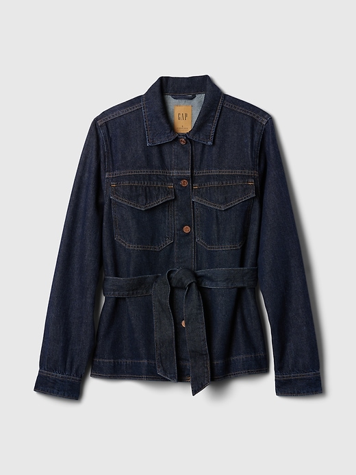 Image number 9 showing, UltraSoft Belted Denim Jacket