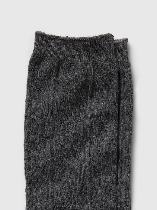 View large product image 2 of 3. Sweater Crew Socks