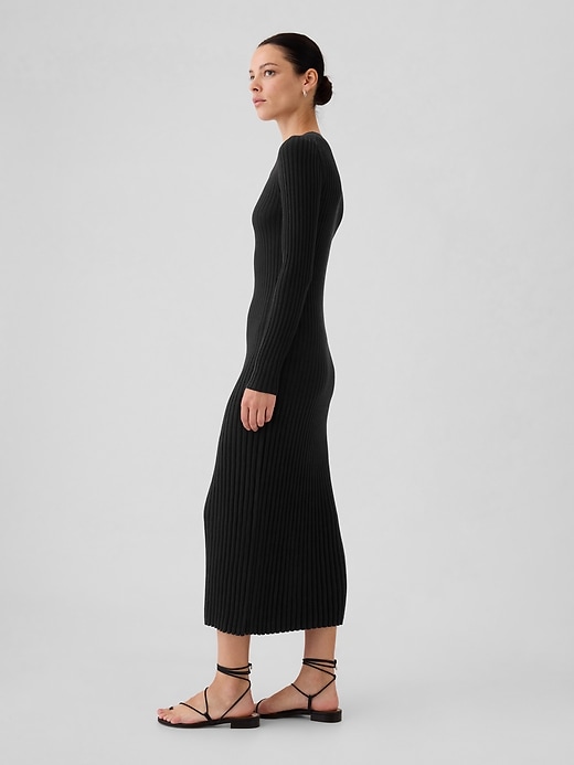 Image number 9 showing, Rib Sweater Maxi Dress