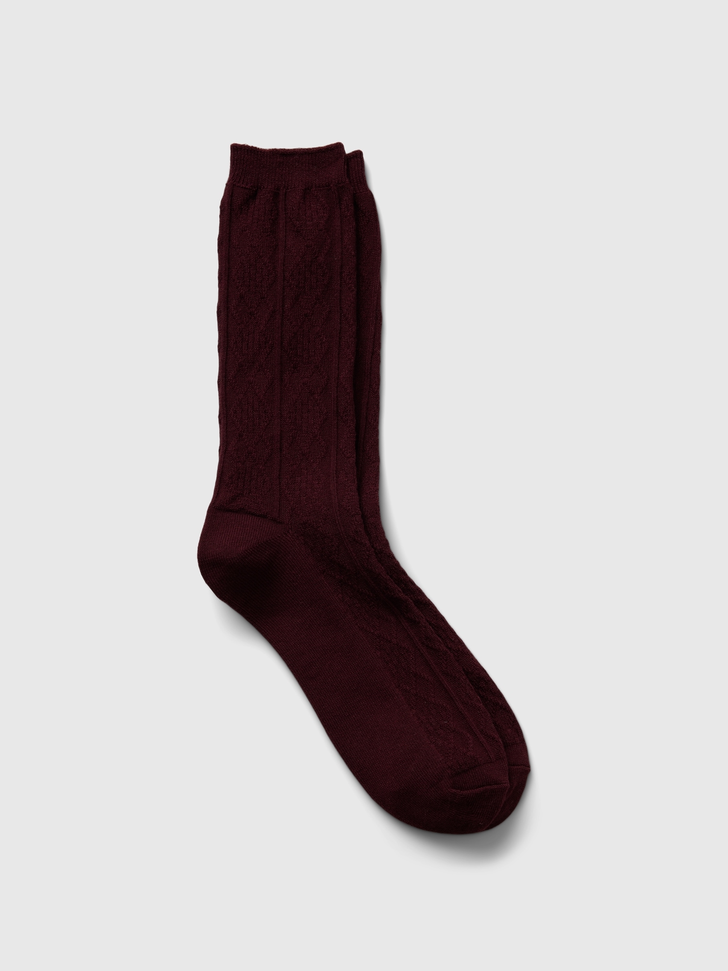 Chaussettes en tricot côtelé