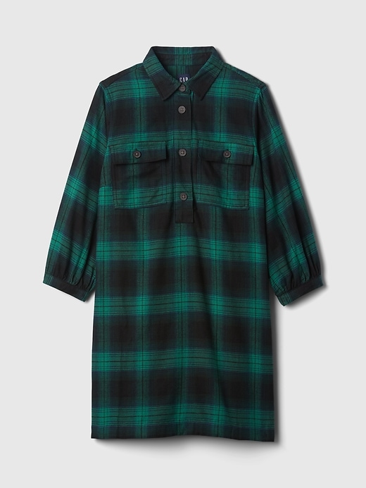 Image number 7 showing, Flannel Utility Mini Shirtdress