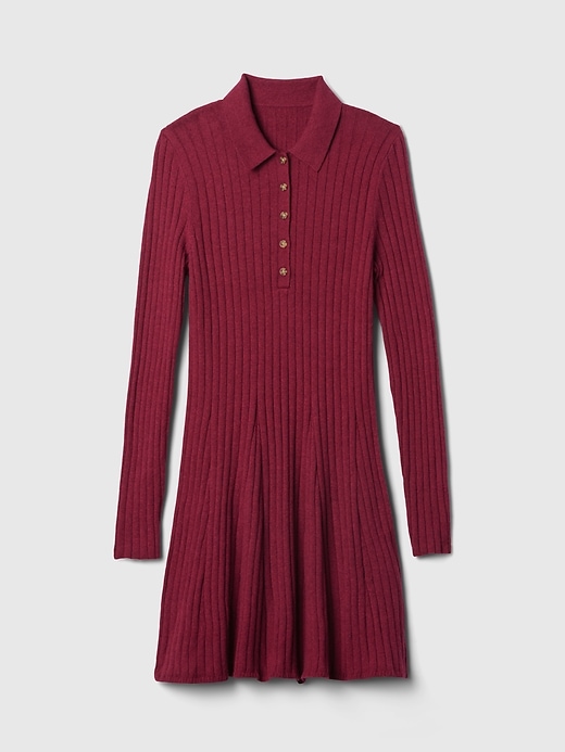 Image number 7 showing, CashSoft Polo Mini Sweater Dress