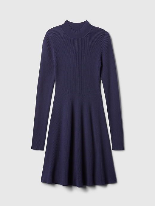 Image number 5 showing, Mockneck Rib Mini Sweater Dress