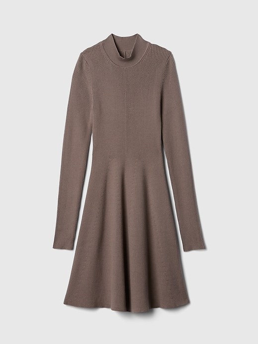 Image number 9 showing, Mockneck Rib Mini Sweater Dress