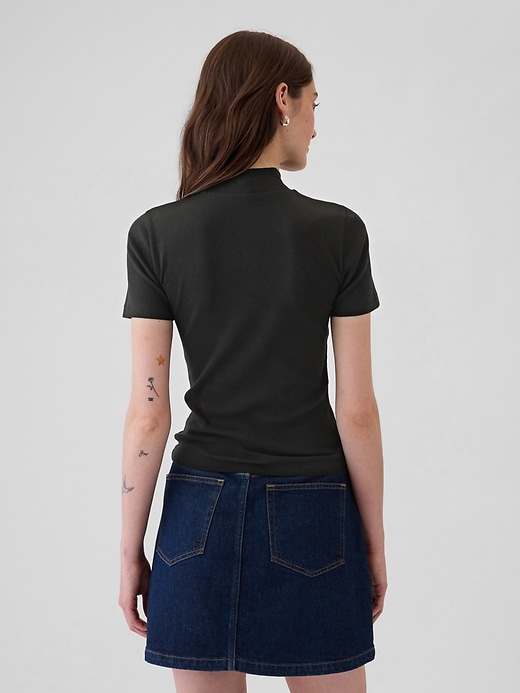 Image number 2 showing, Modern Rib Mockneck T-Shirt