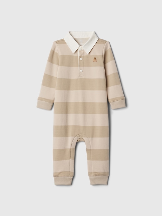 Image number 1 showing, Baby Vintage Soft Rugby Polo One-Piece