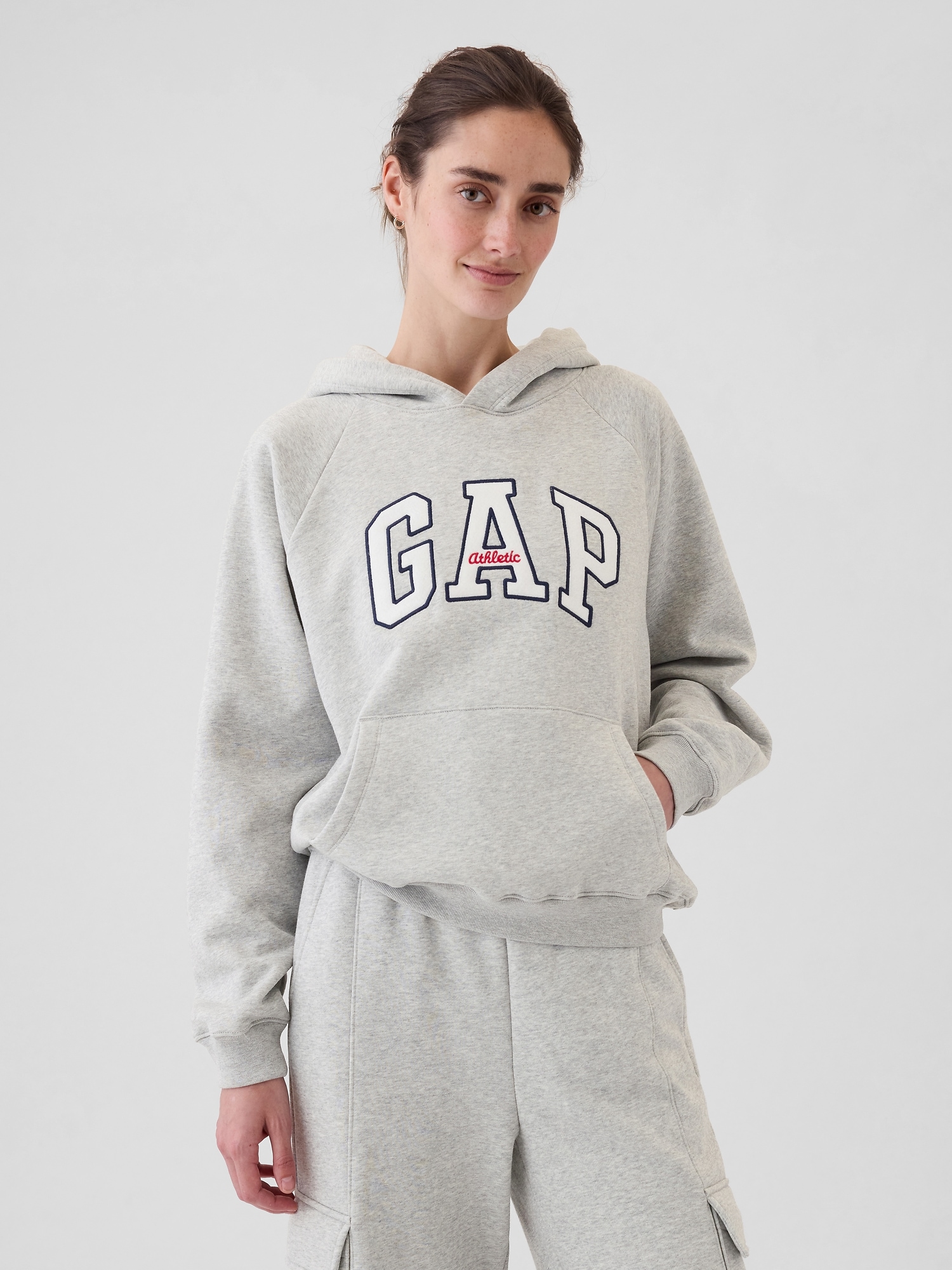 Women s Vintage Soft Hoodie by Gap Gray Size L