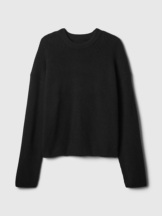 Image number 5 showing, CashSoft Shaker-Stitch Crewneck Sweater