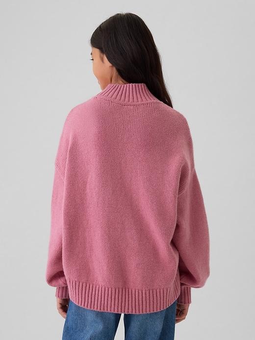 Image number 2 showing, Kids CashSoft Oversized Mockneck Sweater