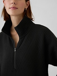 View large product image 3 of 13. GapFit Quilted Jacquard Half-Zip Pullover