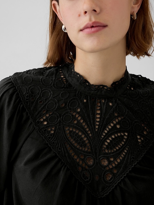 Image number 8 showing, Embroidered Eyelet Top