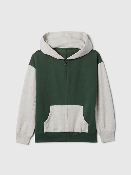 Image number 9 showing, Kids Vintage Soft Colorblock Zip Hoodie