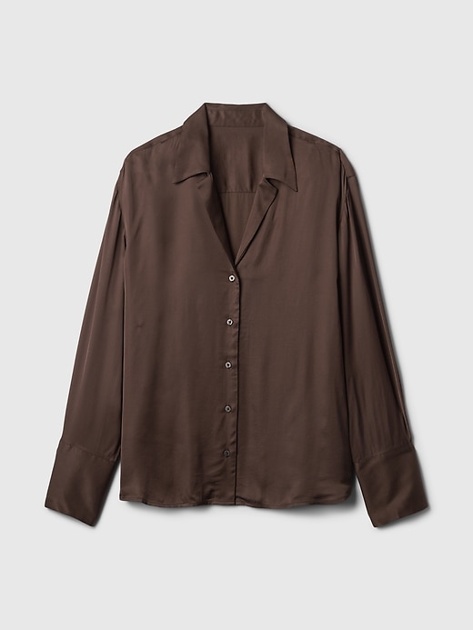 Image number 5 showing, Satin Relaxed Shirt