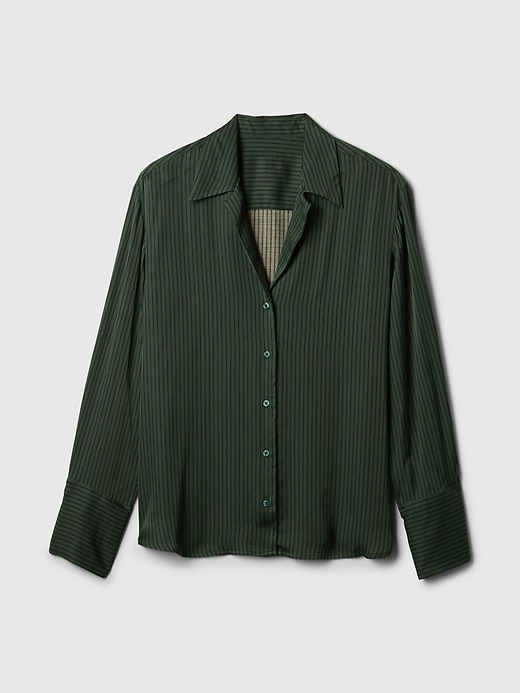 Image number 5 showing, Satin Relaxed Shirt