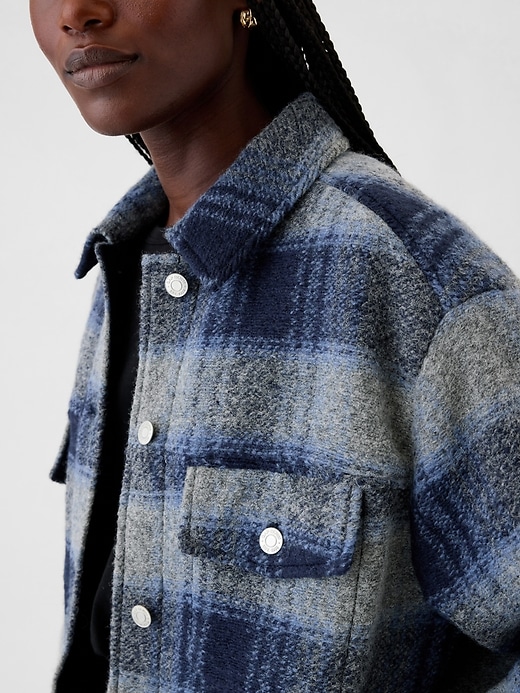 Image number 4 showing, Wool Boyfriend Shirt Jacket