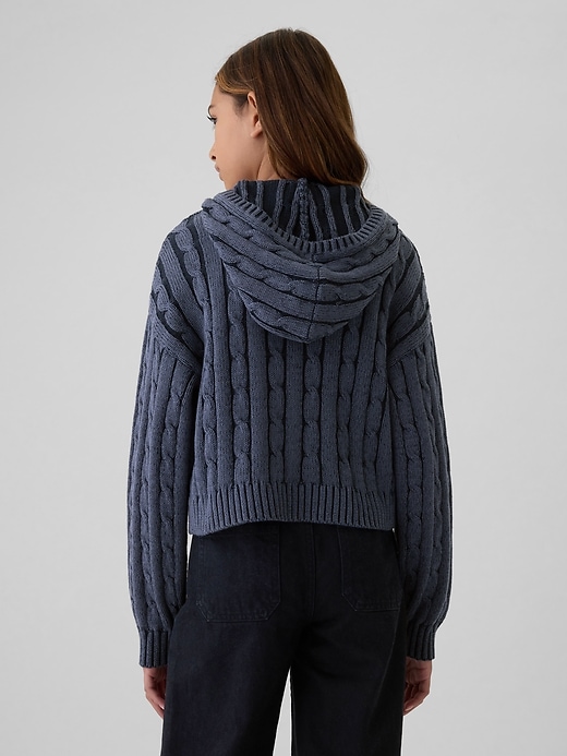 Image number 2 showing, Kids Cable-Knit Cropped Sweater