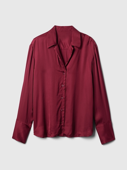 Image number 9 showing, Satin Relaxed Shirt