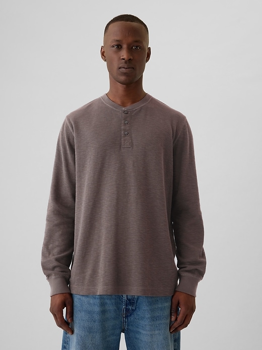 Image number 6 showing, Waffle Henley T-Shirt