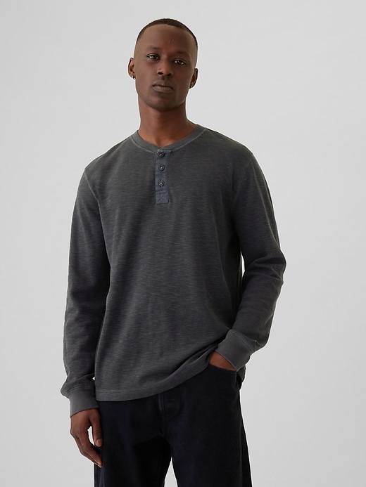 Image number 10 showing, Waffle Henley T-Shirt