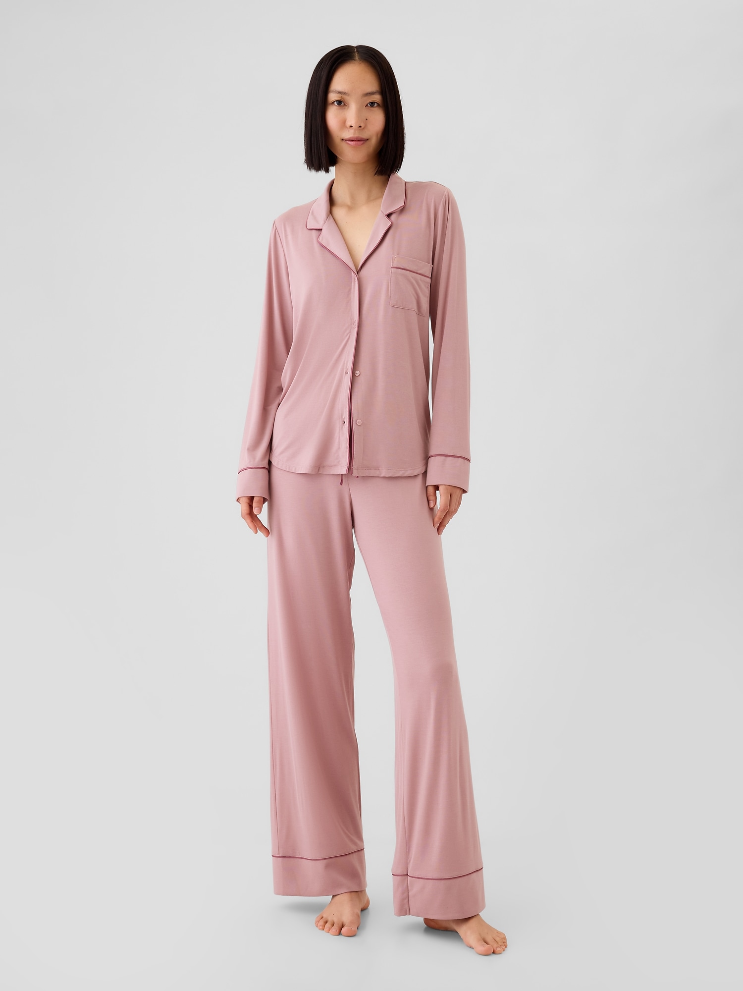 Modal Pajama Pants - Pink