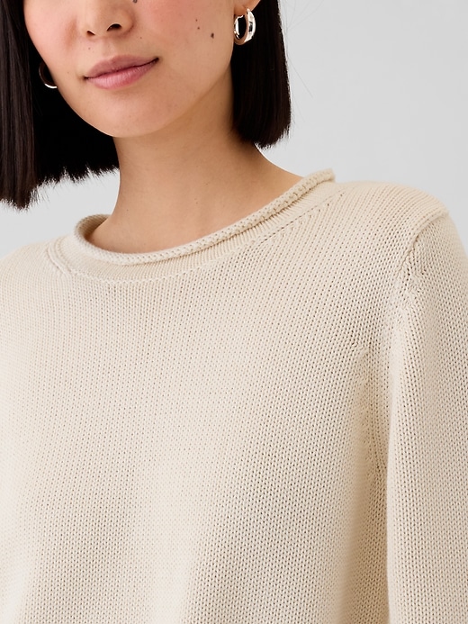 Image number 4 showing, Shrunken Roll Neck Sweater