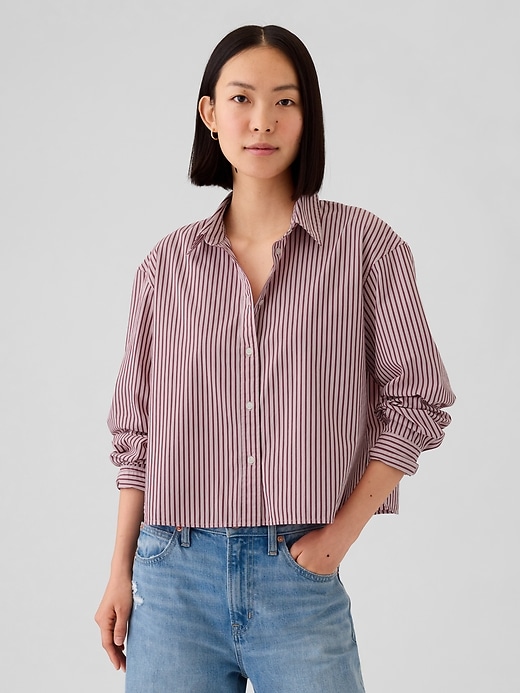 Image number 5 showing, Organic Cotton Cropped Shirt