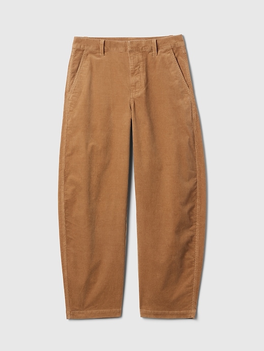 Image number 7 showing, High Rise Corduroy Tapered Ankle Trousers