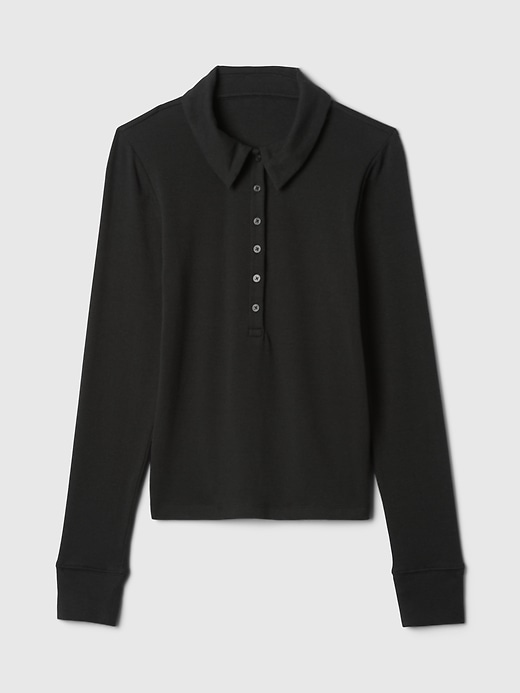 Image number 5 showing, Modern Cropped Polo Shirt