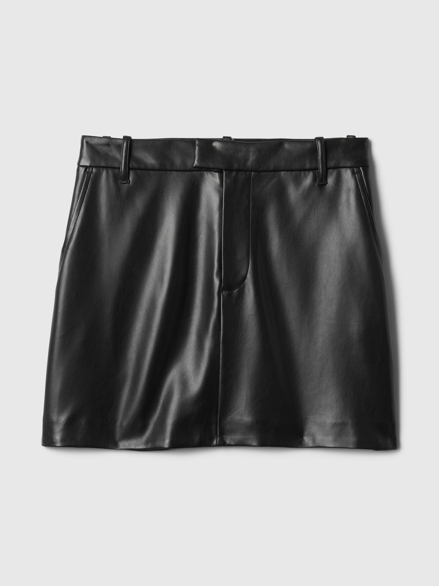 Women s Vegan Leather Mini Skirt by Gap Black Size 14