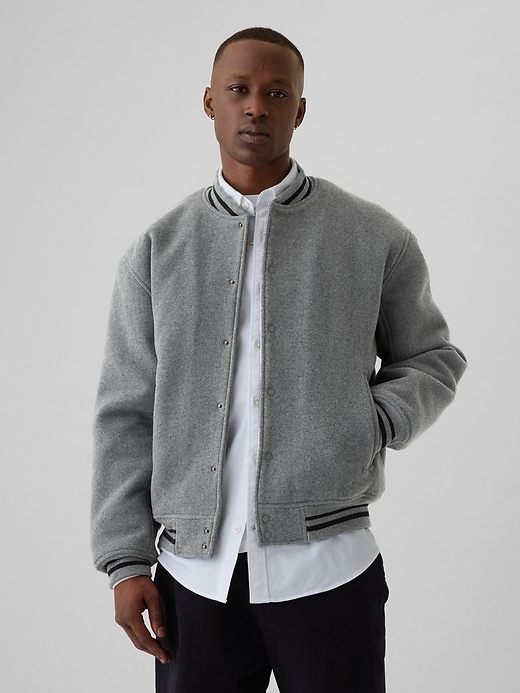 Image number 6 showing, Wool Bomber Jacket