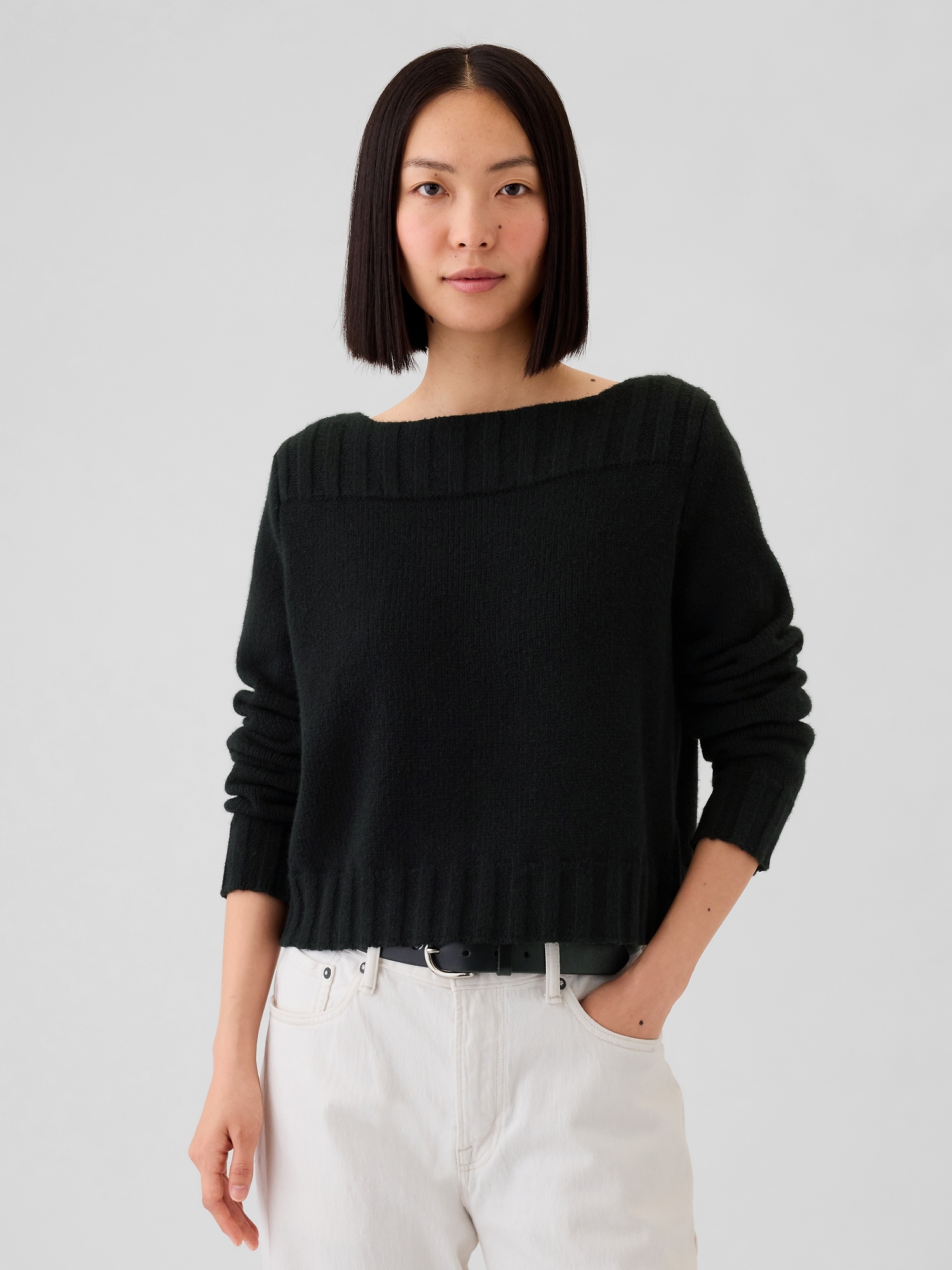 CashSoft Boatneck Sweater