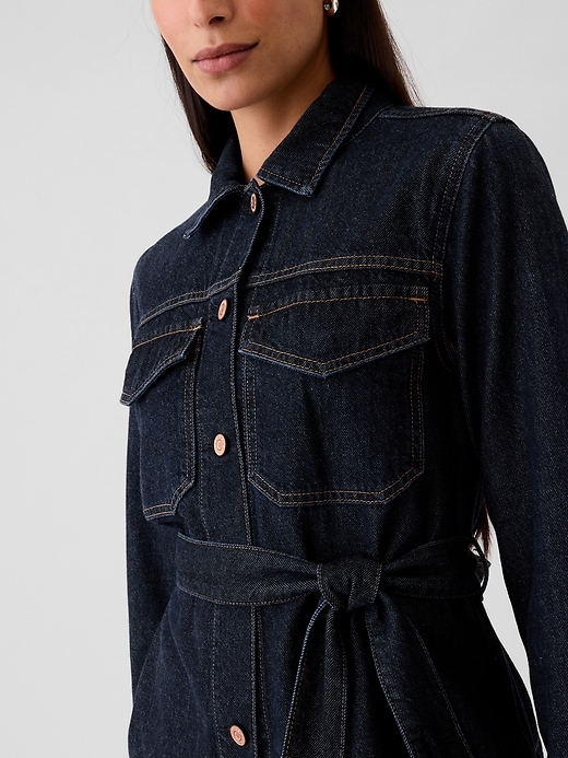 Image number 8 showing, UltraSoft Belted Denim Jacket