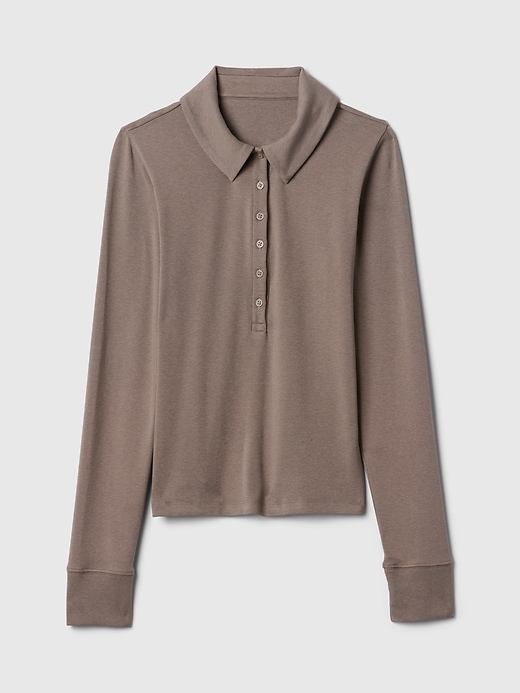 Image number 7 showing, Modern Cropped Polo Shirt