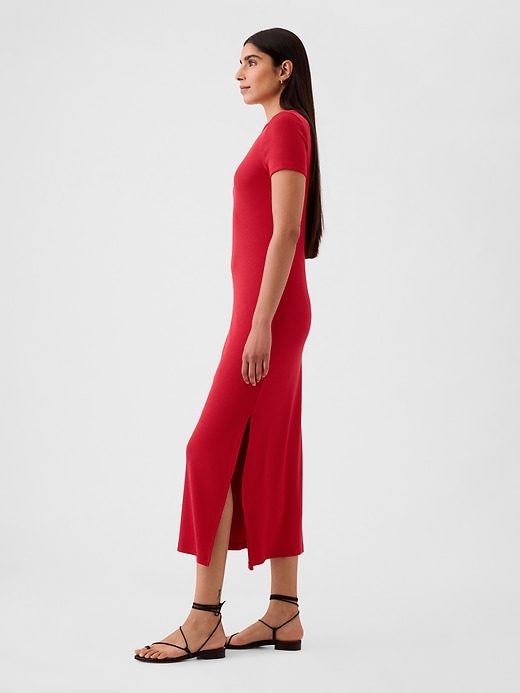 Image number 9 showing, Modern Rib Maxi T-Shirt Dress