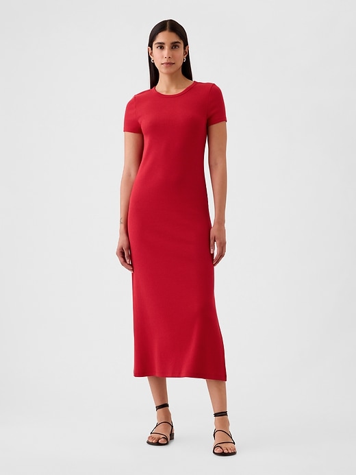 Image number 8 showing, Modern Rib Maxi T-Shirt Dress