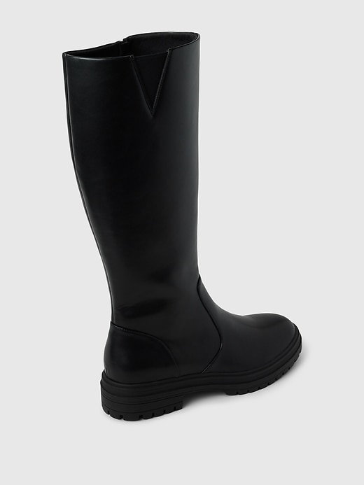 Image number 4 showing, Vegan Leather Tall Boots