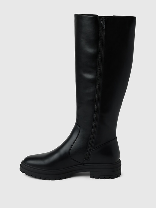 Image number 5 showing, Vegan Leather Tall Boots