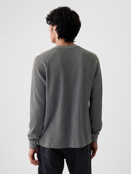 Image number 2 showing, Waffle-Knit Raglan T-Shirt