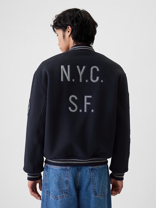 Image number 2 showing, Wool Bomber Jacket