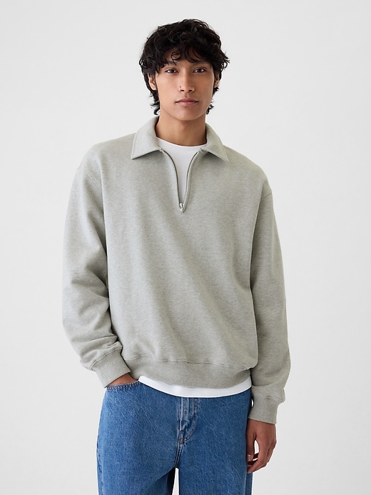 Image number 1 showing, Heavyweight Half-Zip Pullover