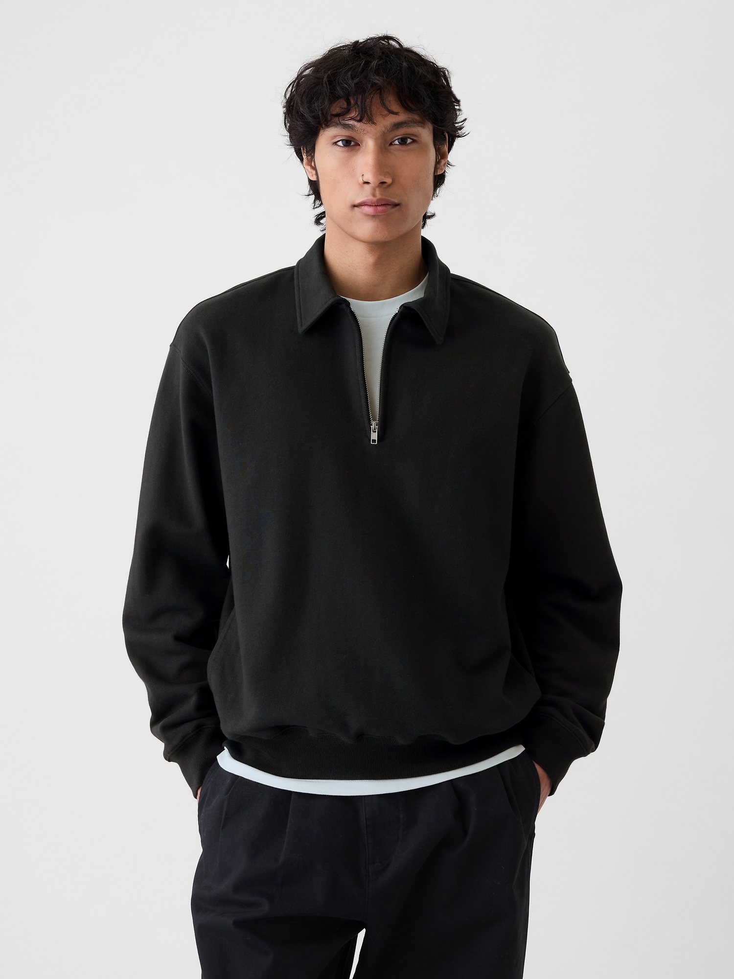 Heavyweight Half Zip Pullover Gap