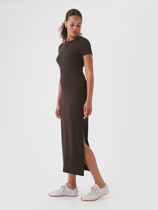 Image number 9 showing, Modern Rib Maxi T-Shirt Dress