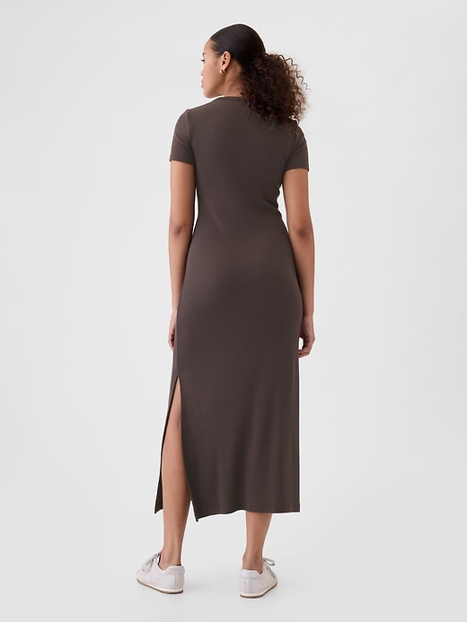 Image number 2 showing, Modern Rib Maxi T-Shirt Dress