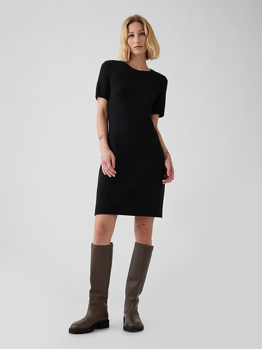 Image number 1 showing, CashSoft Mini Sweater Dress