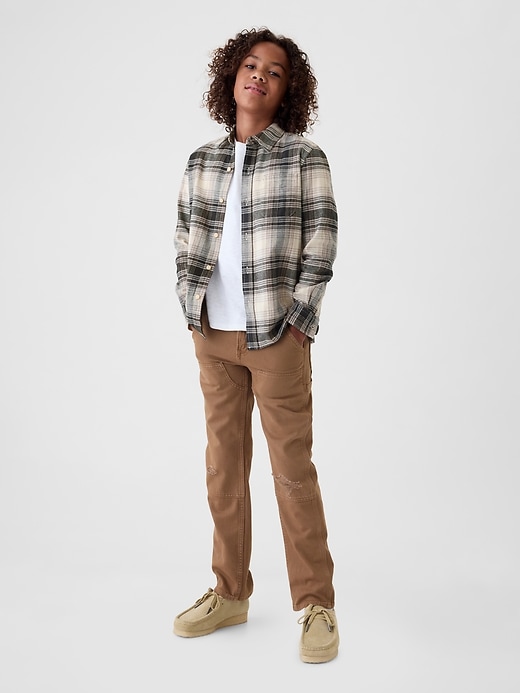 Image number 3 showing, Kids Organic Cotton Flannel Shirt