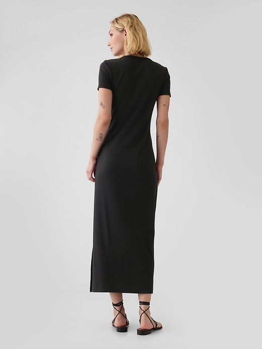 Image number 2 showing, Modern Rib Maxi T-Shirt Dress