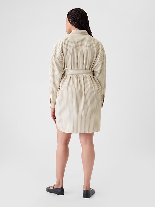 Image number 6 showing, Organic Cotton Striped Mini Shirtdress