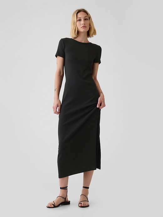 Modern Rib Maxi T Shirt Dress Gap