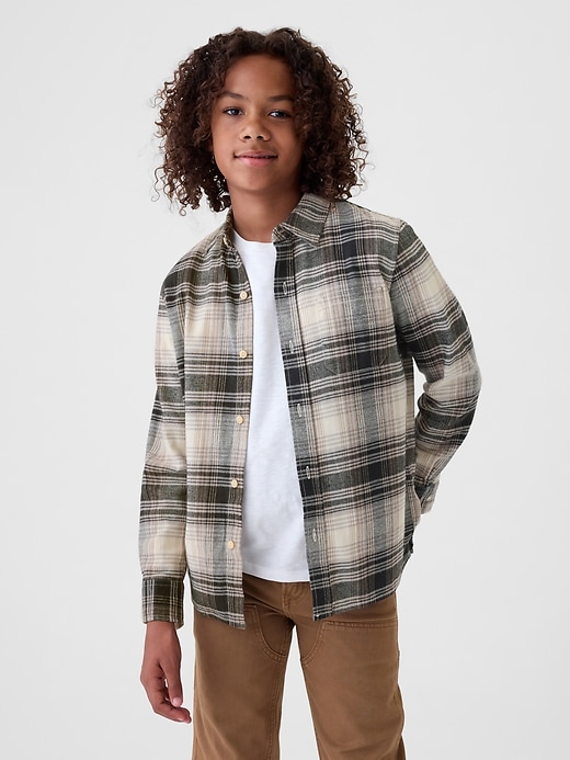 Image number 10 showing, Kids Organic Cotton Flannel Shirt